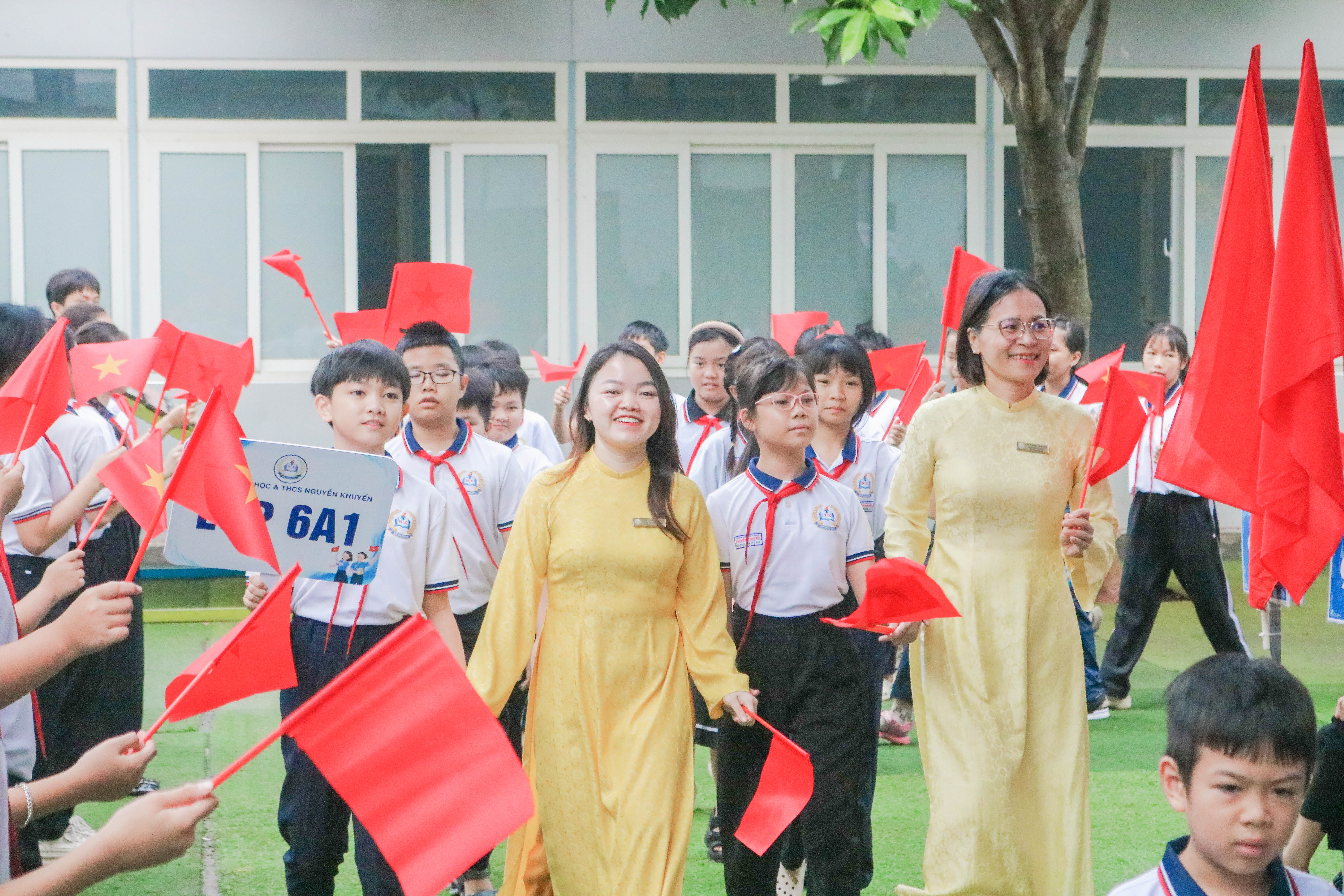 Bước chạy đà cho năm học mới tại Trường Tiểu học và THCS Nguyễn Khuyến